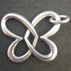 James Avery Linked Hearts Butterfly Pendant